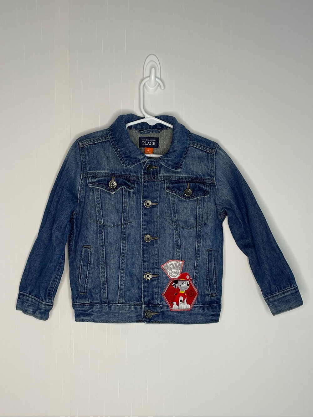 The Children's Place Paw Patrol Classic Trucker Style Denim Jean Jacket Snaps 4T - Picture 2 of 13